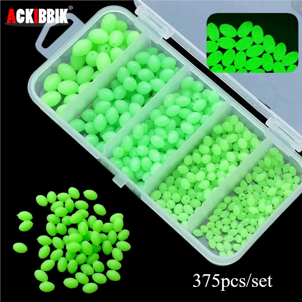 Ackibbik 375pcs/box Luminous F - Fishing Lure Soft Plastic のレビューと価格