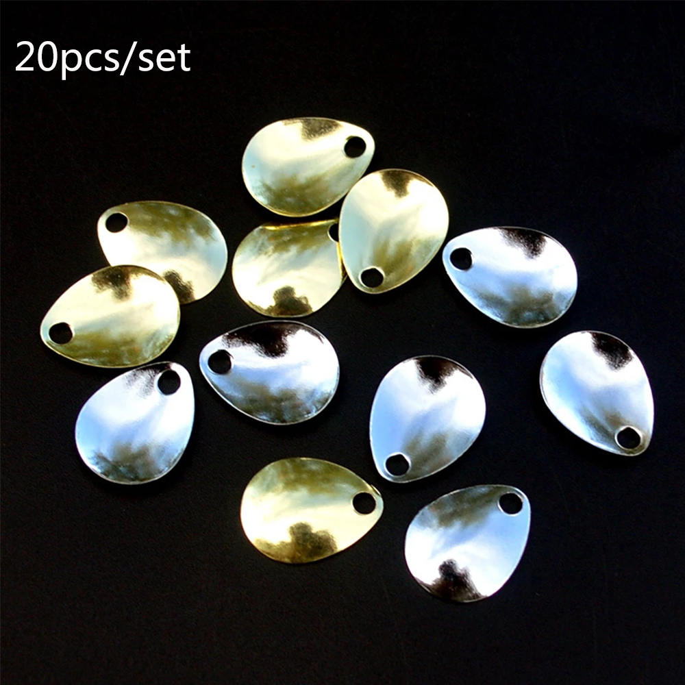 Fishing Lure Spoon - 20pcs/lot Fishing Spinner Rings Blades Smooth