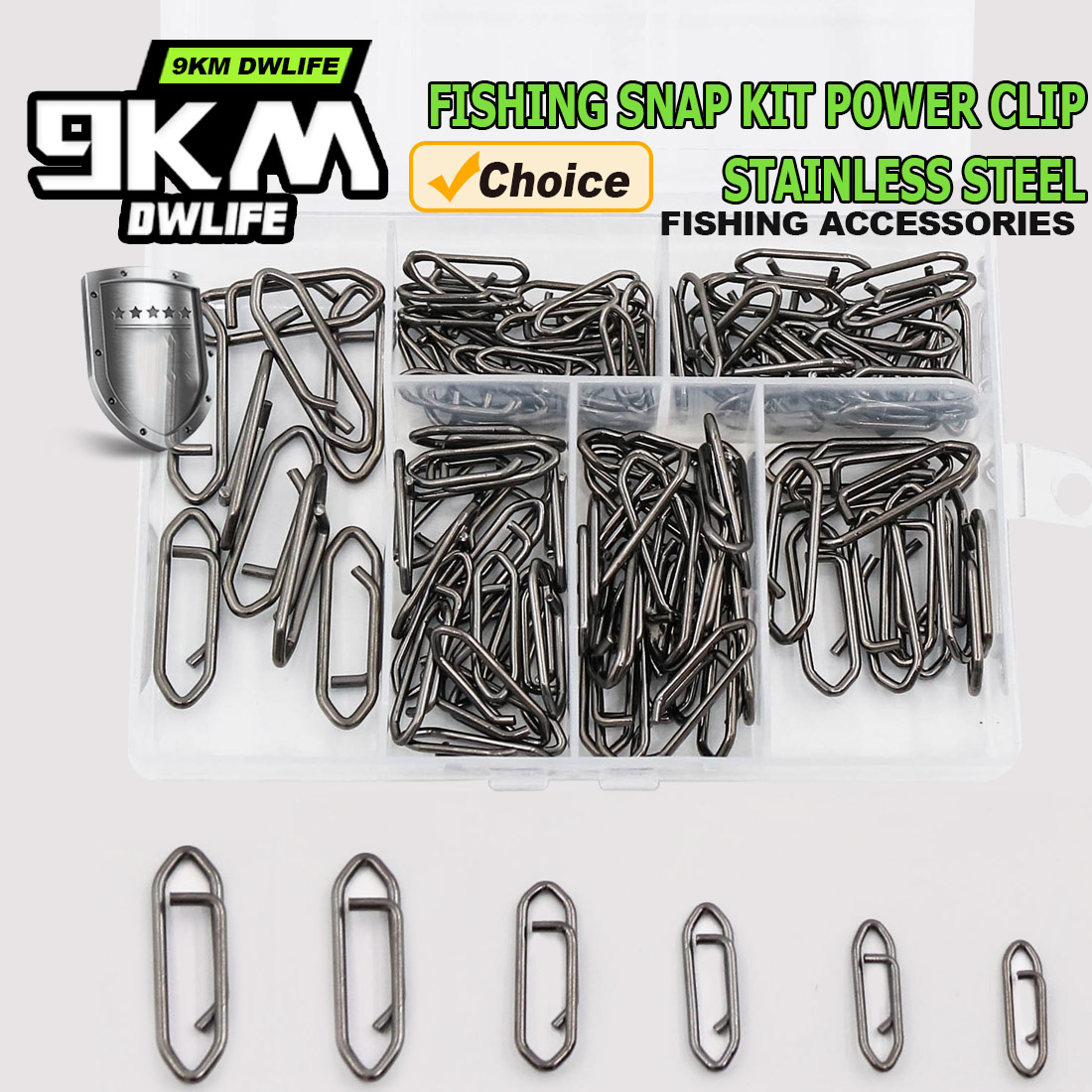 9KM Fishing Snap Kit 110pcs Po - Fishing Lure Making Kit のレビューと価格