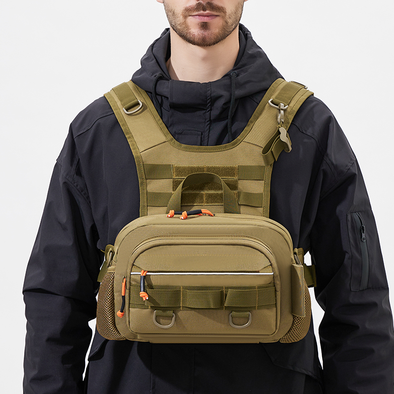 Men Chest Bag Tactical Fishing - Fishing Lure Soft Plastic のレビューと価格