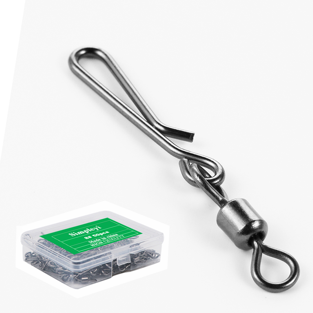 50pcs Box Rolling Swivel With - Fishing Lure Box のレビューと価格