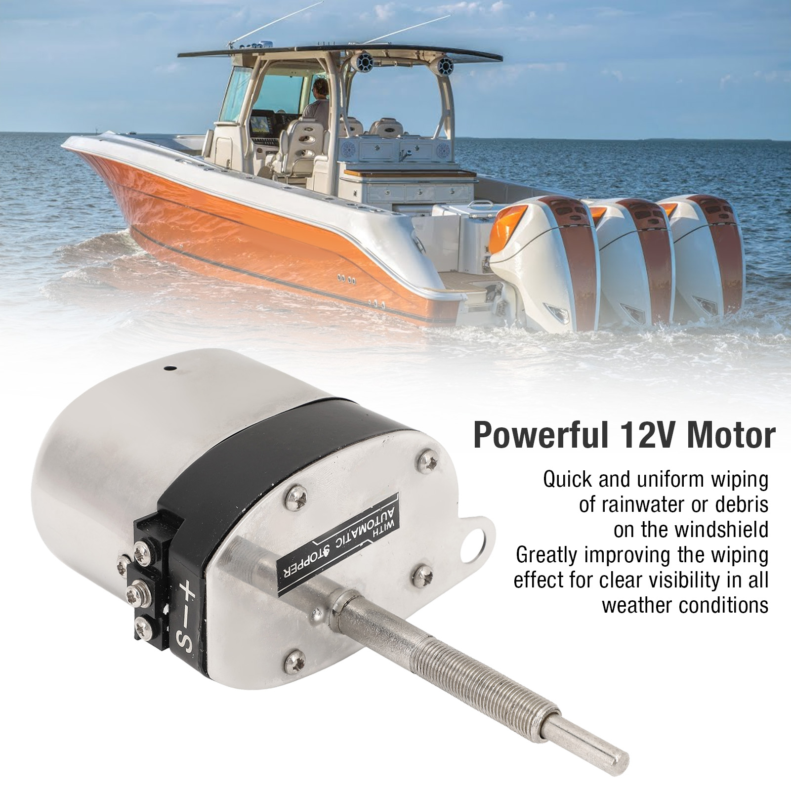 Electric Motor Windshield Wipe - Fishing Boat Outboard Motor avis et prix