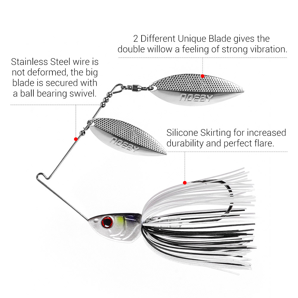 Noeby Spinnerbait 10.5g 14g 21 - Fishing Lure Spinnerbait のレビューと価格