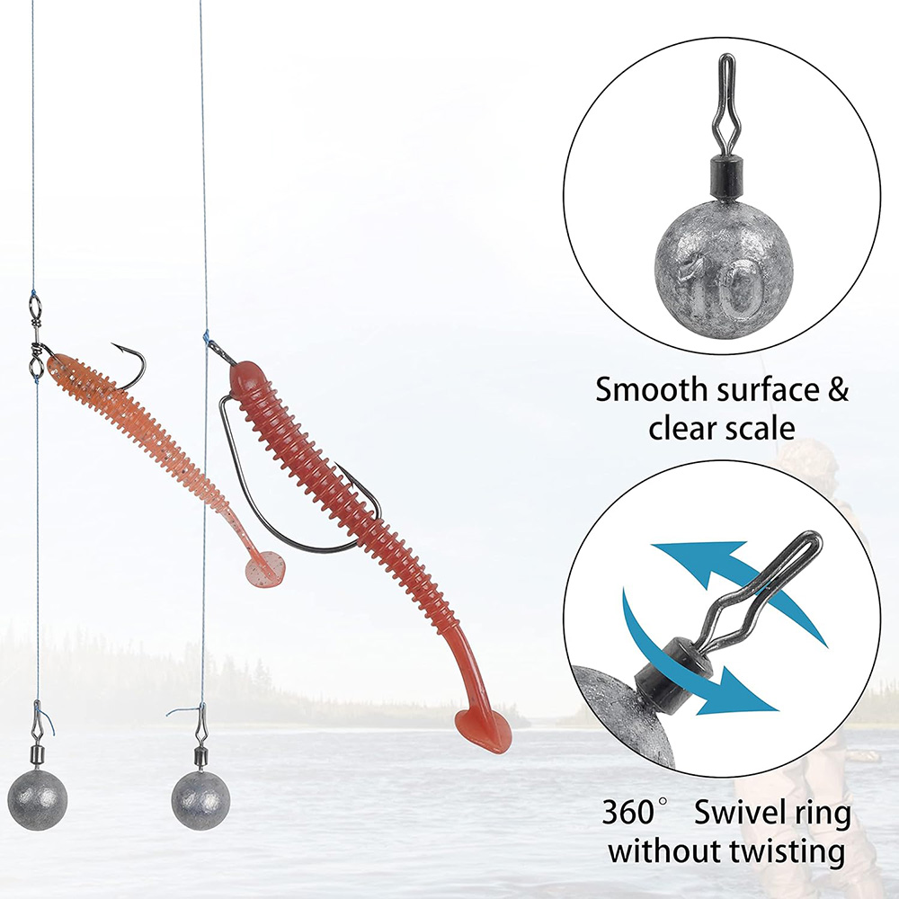 10Pcs Fishing Weight Lead 2.5G - Fishing Lure Popper のレビューと価格