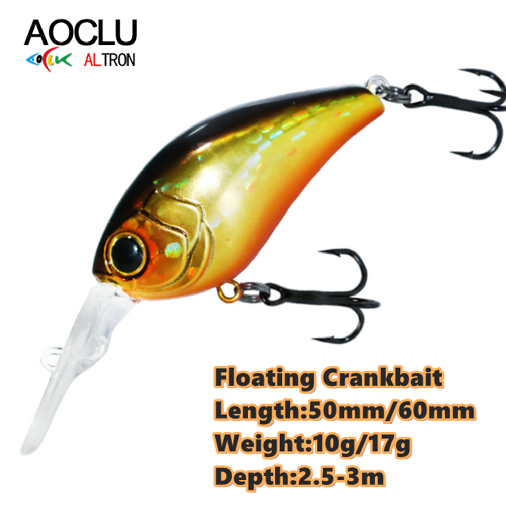 AOCLU Floating Minnow 50mm 10g - Fishing Lure Crankbait のレビューと価格