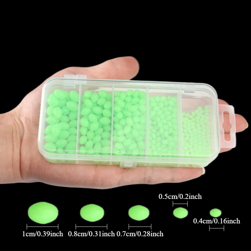 Ackibbik 375pcs/box Luminous F - Fishing Lure Soft Plastic のレビューと価格