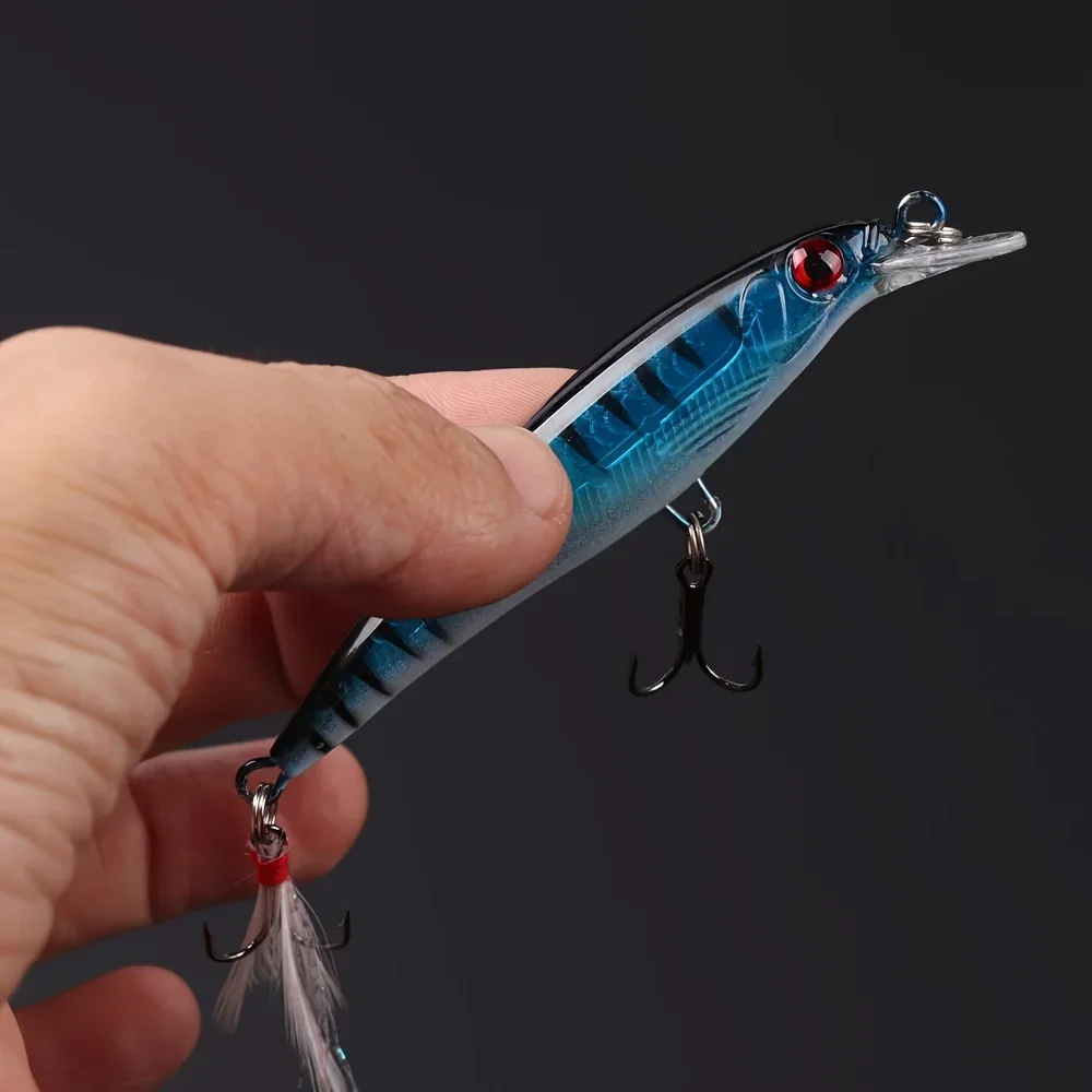 Laser 3D Eyes Bionic Minnow Fi - Fishing Lure Box のレビューと価格