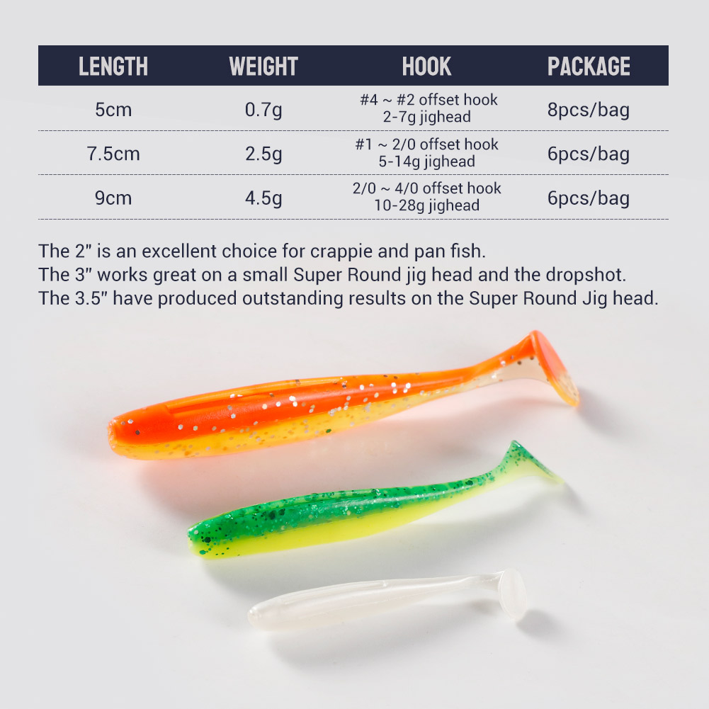 Noeby Easy Shiner Silicone Sha - Fishing Lure Soft Plastic のレビューと価格