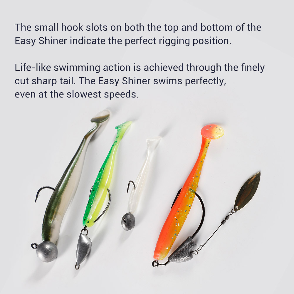 Noeby Easy Shiner Silicone Sha - Fishing Lure Soft Plastic のレビューと価格