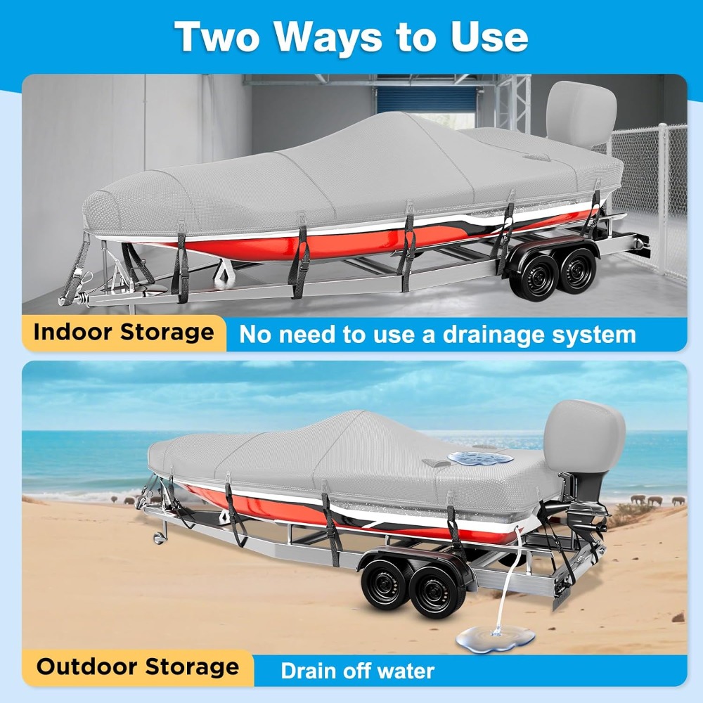 Boat Cover 20-22ft, 1200D Wate - Fishing Boat Cover avis et prix