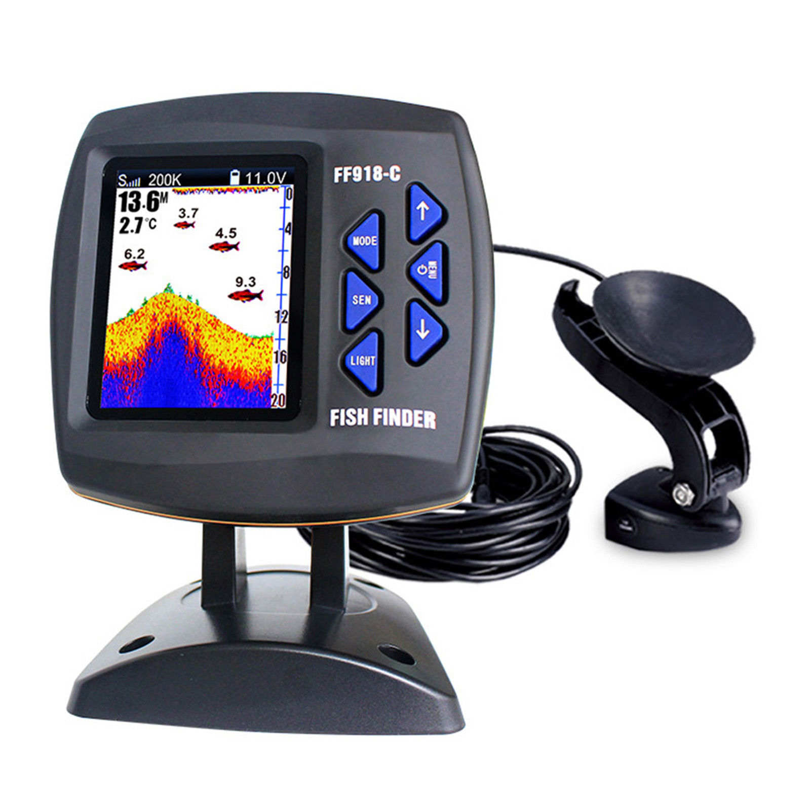 Color Screen Wired Fish Finder - Fishing Boat Depth Finder avis et prix