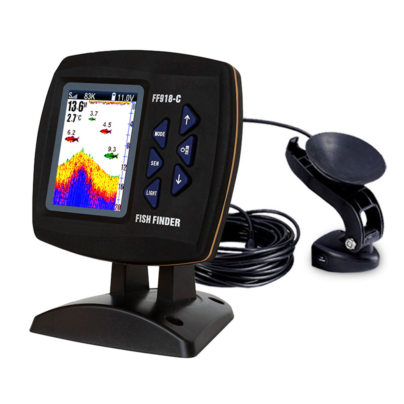Color Screen Wired Fish Finder - Fishing Boat Depth Finder avis et prix