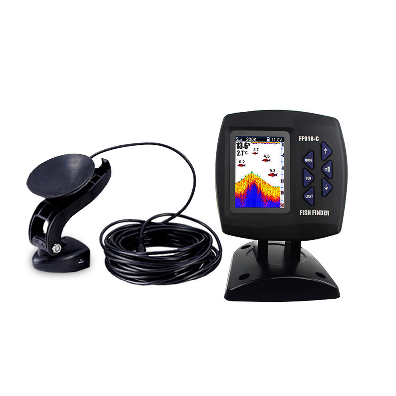 Color Screen Wired Fish Finder - Fishing Boat Depth Finder avis et prix