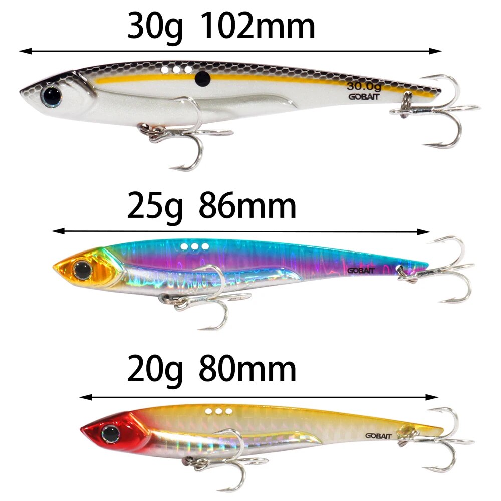 GOBAIT VIB Fishing Lure 20g 25 - Fishing Lure Blade Bait のレビューと価格