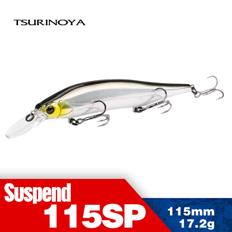 TSURINOYA 115mm 17.2g Suspendi - Fishing Lure Jerkbait のレビューと価格