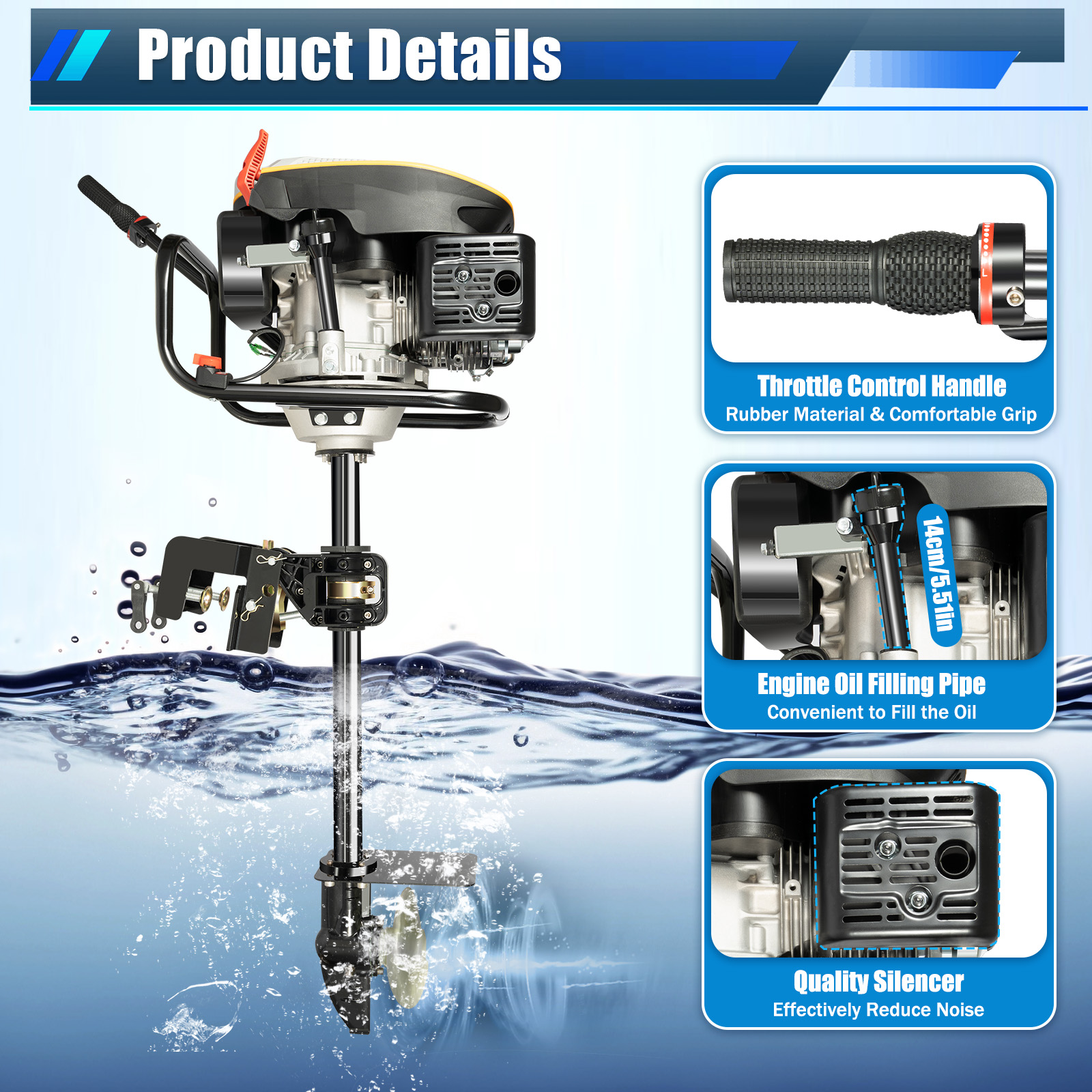 Outboard Motor Boat Engine, 4  - Fishing Boat Outboard Motor avis et prix