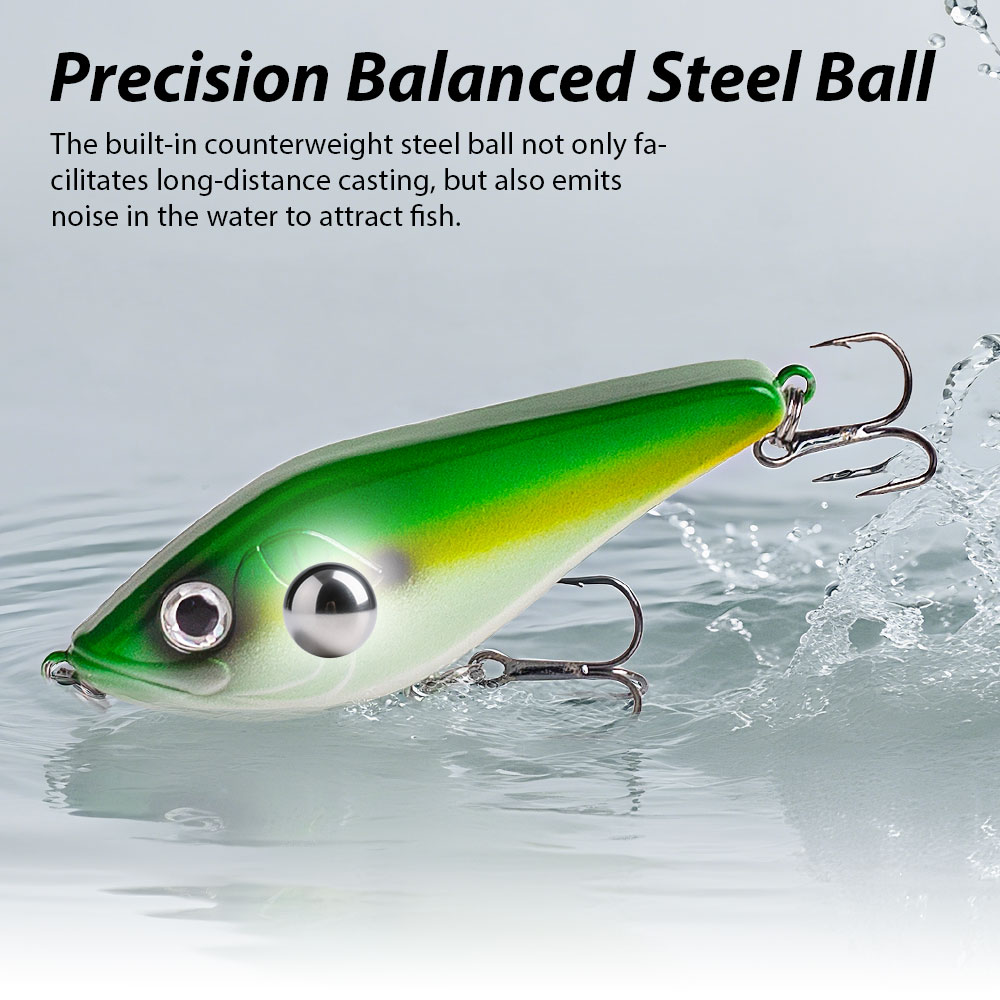 80mm/15.5g Muskies Jerkbait Pi - Fishing Lure Jerkbait のレビューと価格