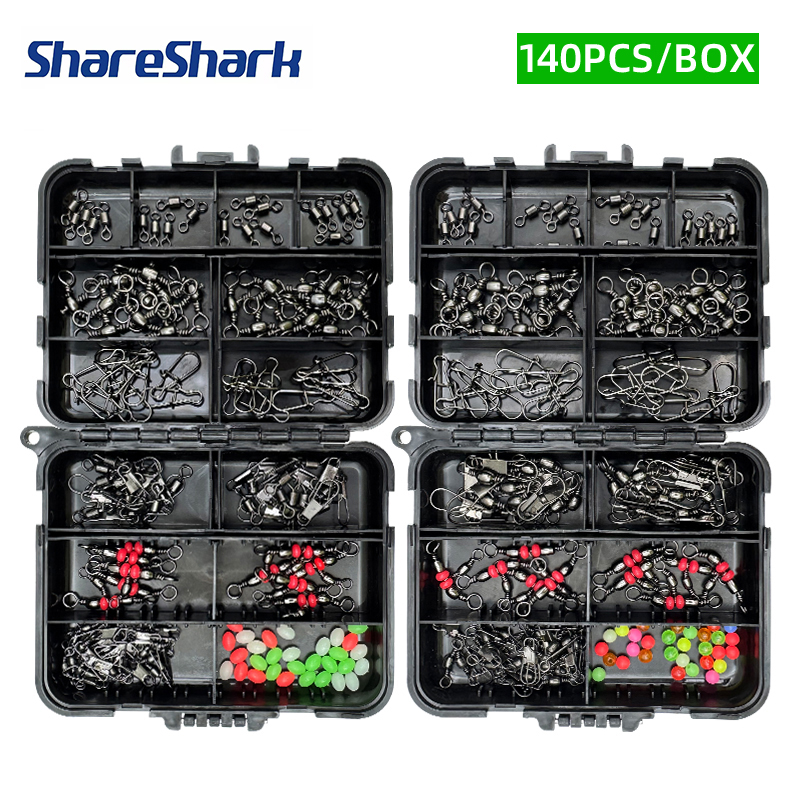 ShareShark 140Pcs fishing acce - Fishing Lure Box のレビューと価格