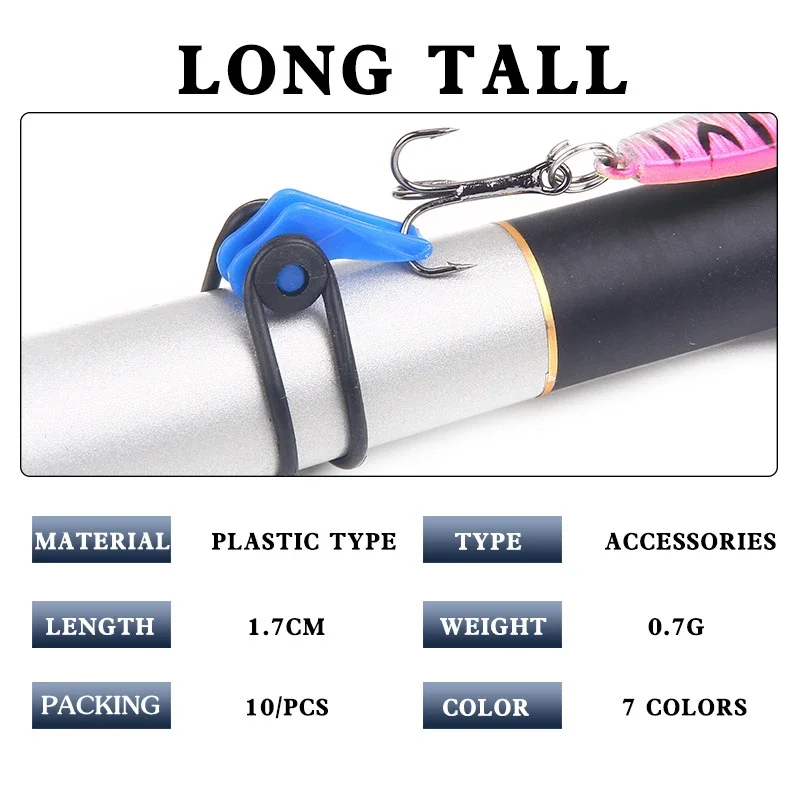 10pcs/lot Plastic Fishing Hook - Fishing Lure Jig のレビューと価格