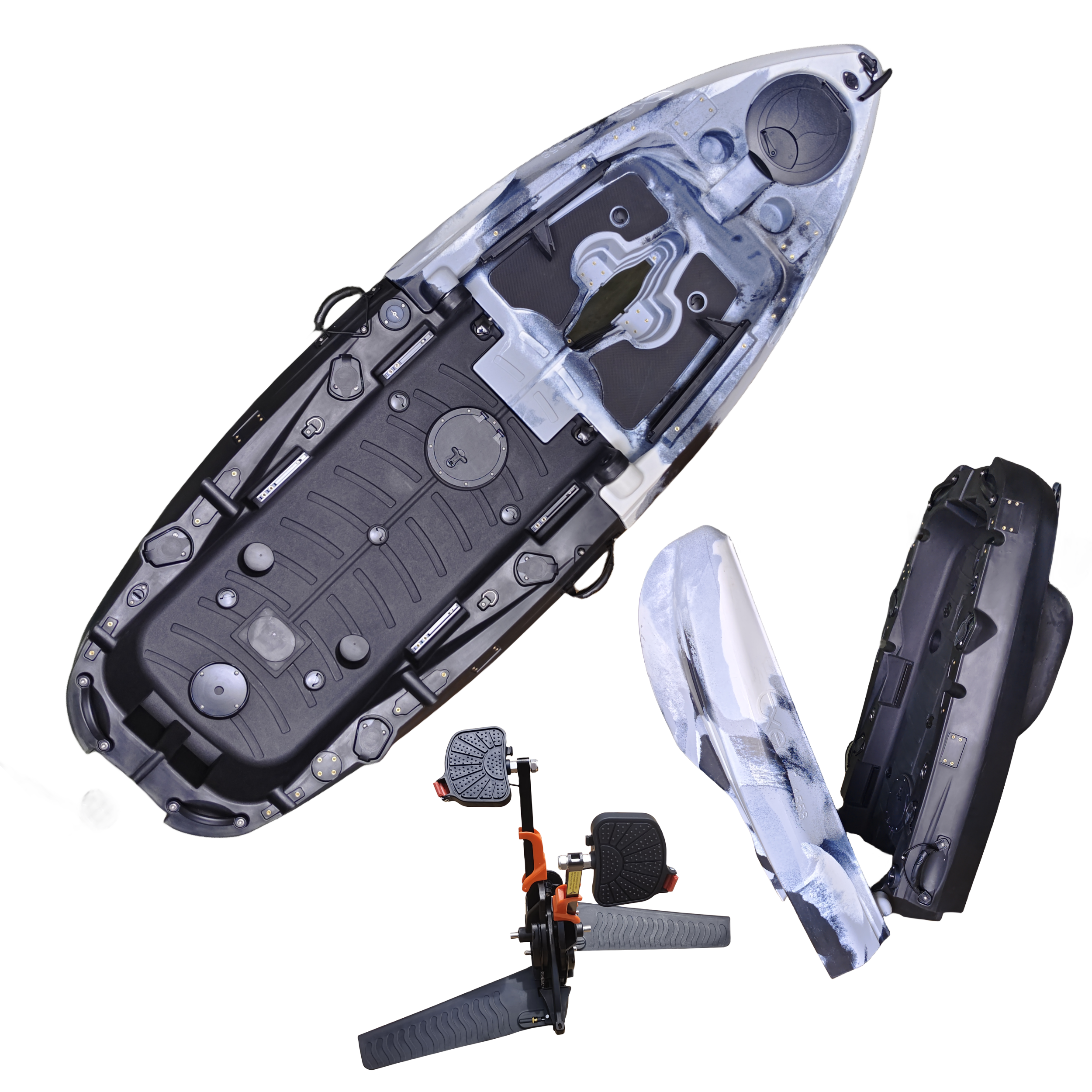 Plastic Kayak Pedal Kayak Fish - Fishing Boat Aluminum avis et prix