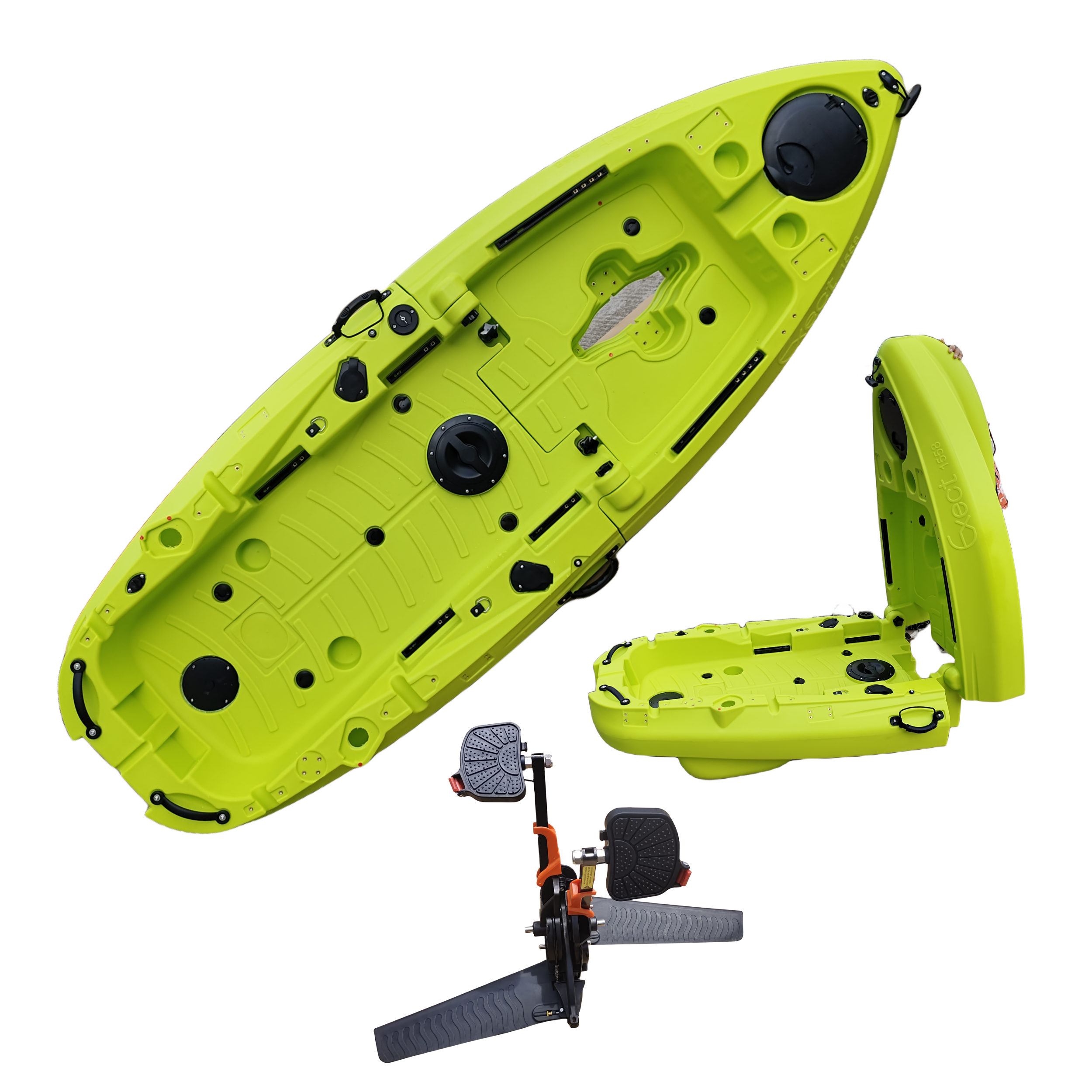 Plastic Kayak Pedal Kayak Fish - Fishing Boat Aluminum avis et prix