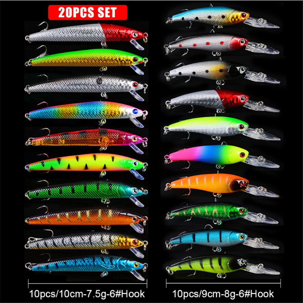 20pcs/lot Minnow Fishing Lures - Fishing Lure Crankbait のレビューと価格