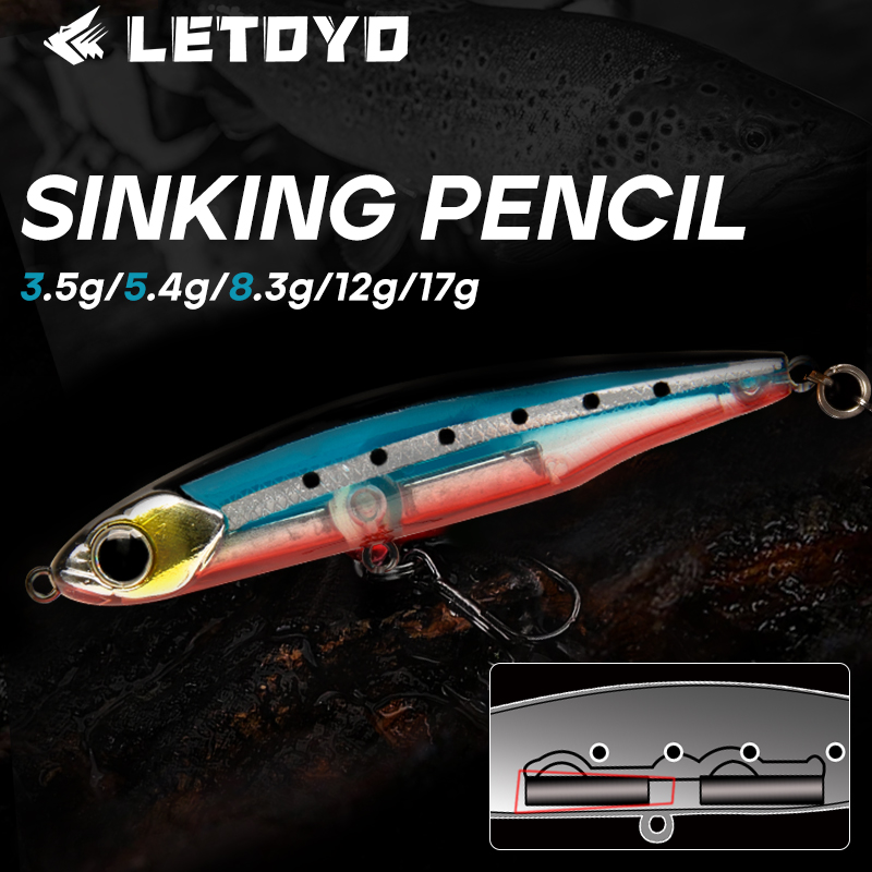 LETOYO Sinking Pencil 17g 12g- - Fishing Lure Swimbait のレビューと価格