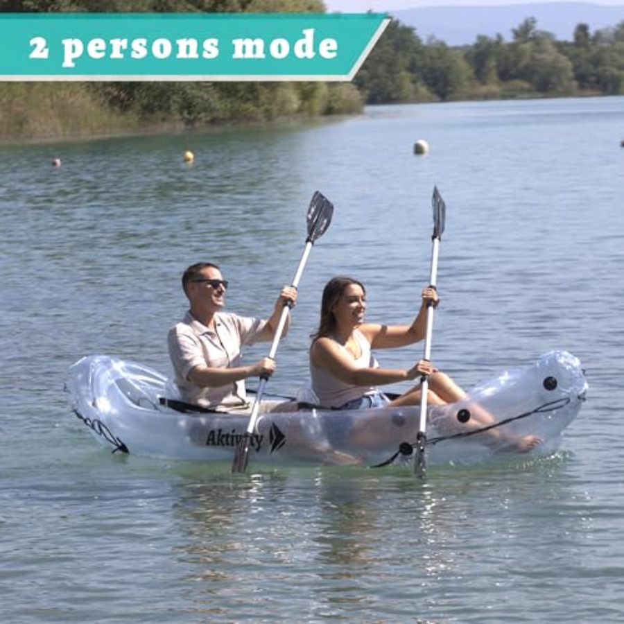 Clear Kayak for Two Adults - T - Fishing Boat Paddle avis et prix