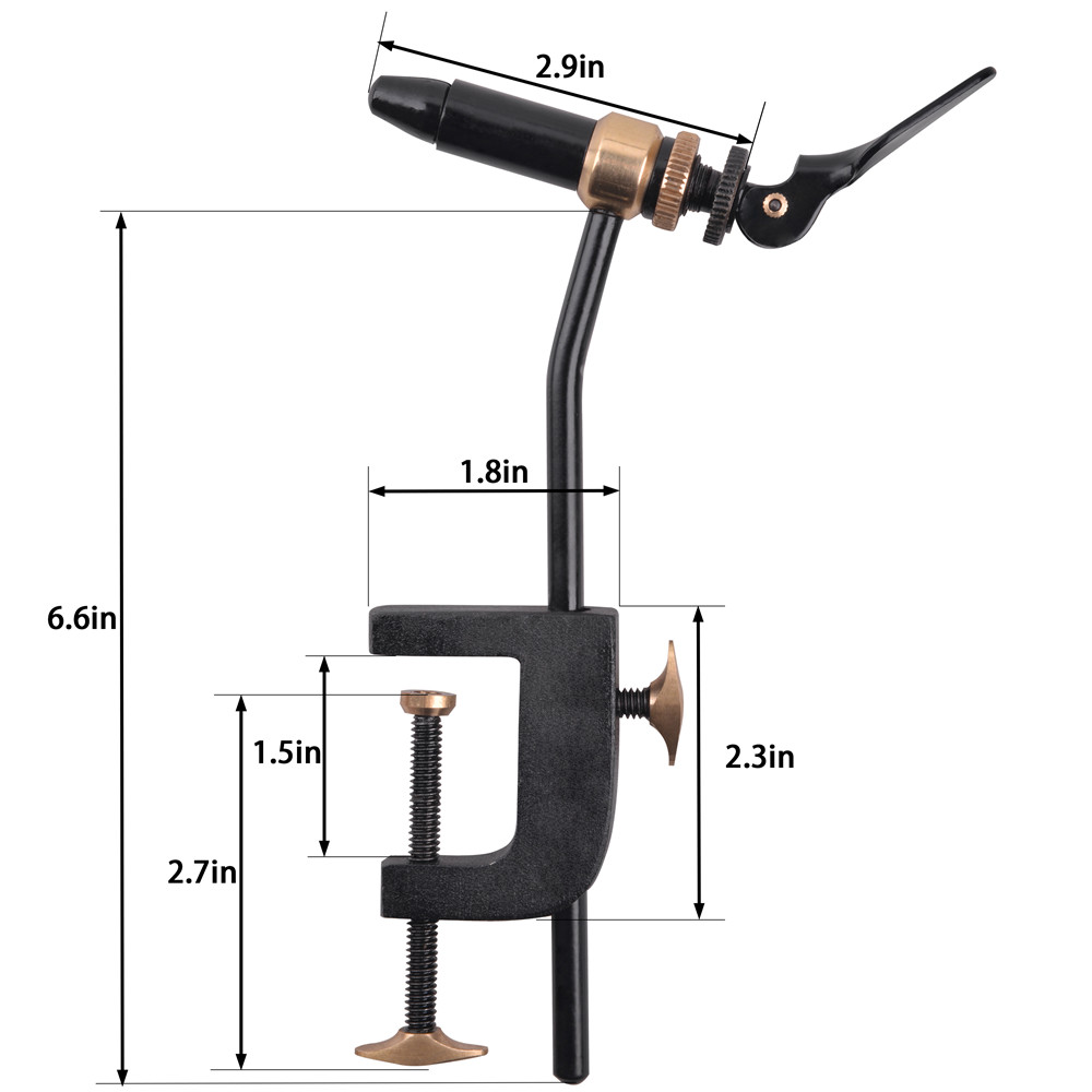Rotary Fly Tying Vise Tool Saf - Fishing Lure Jig のレビューと価格