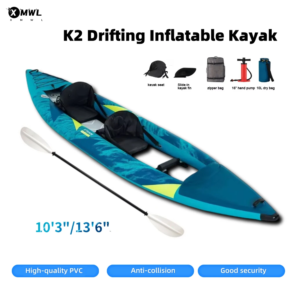 Canoe Kayak Inflatable Boat 1- - Fishing Boat Paddle avis et prix