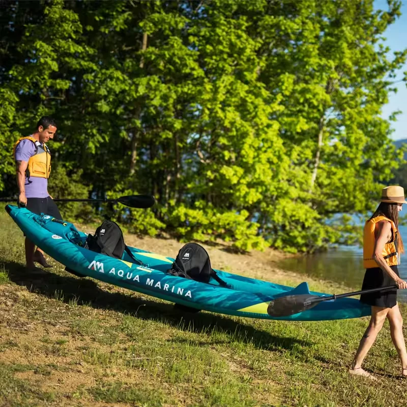 Canoe Kayak Inflatable Boat 1- - Fishing Boat Paddle avis et prix