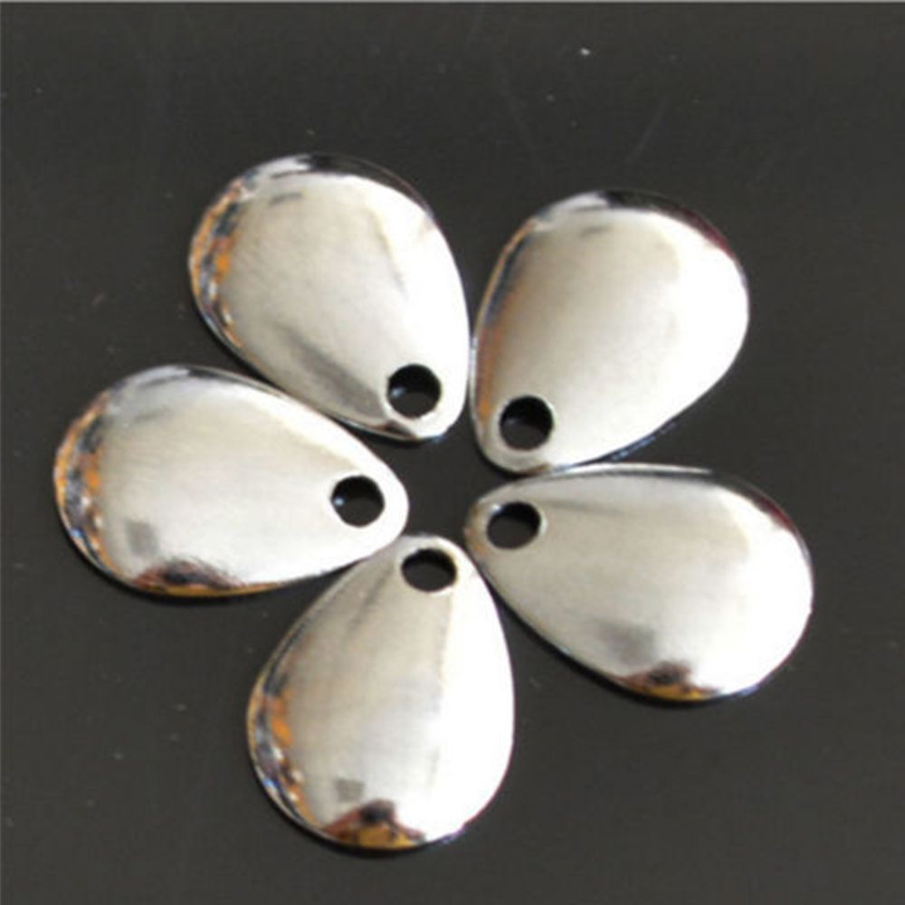 50PCS Silver Smooth Nickel Seq - Fishing Lure Spinner のレビューと価格