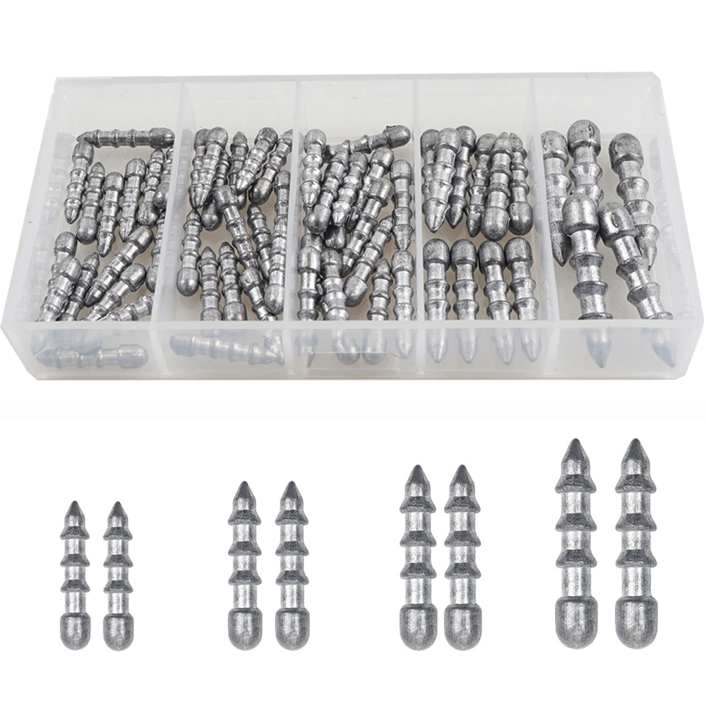 60PCS Nail weights Worm Fishin - Fishing Lure Accessories のレビューと価格