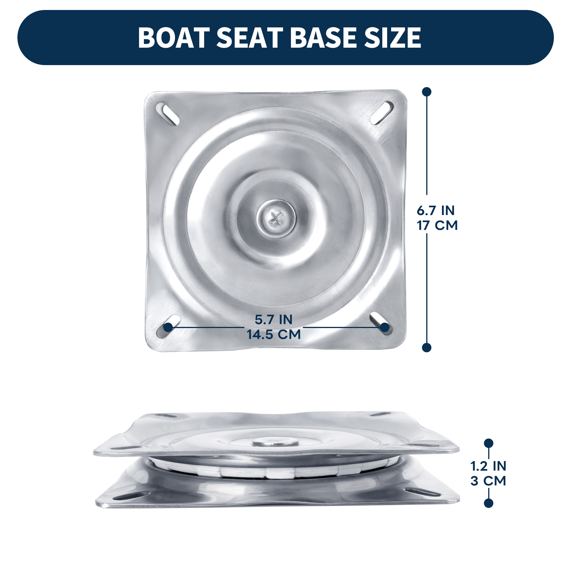 Boat Seat Swivel, 316 Stainles - Fishing Boat Seat avis et prix