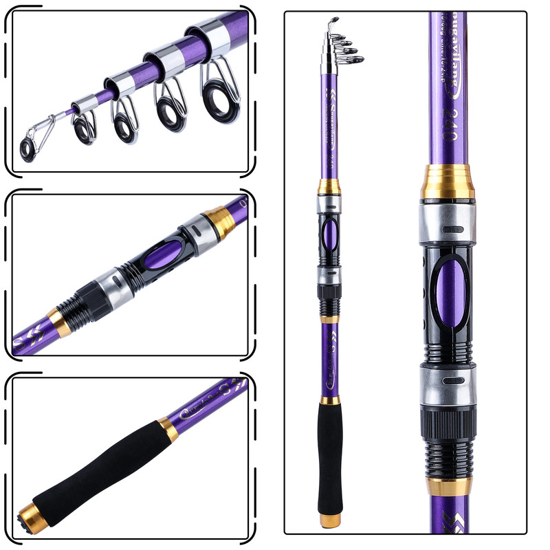 Sougayilang 4 Colors Telescopi - Fishing Boat Fiberglass avis et prix