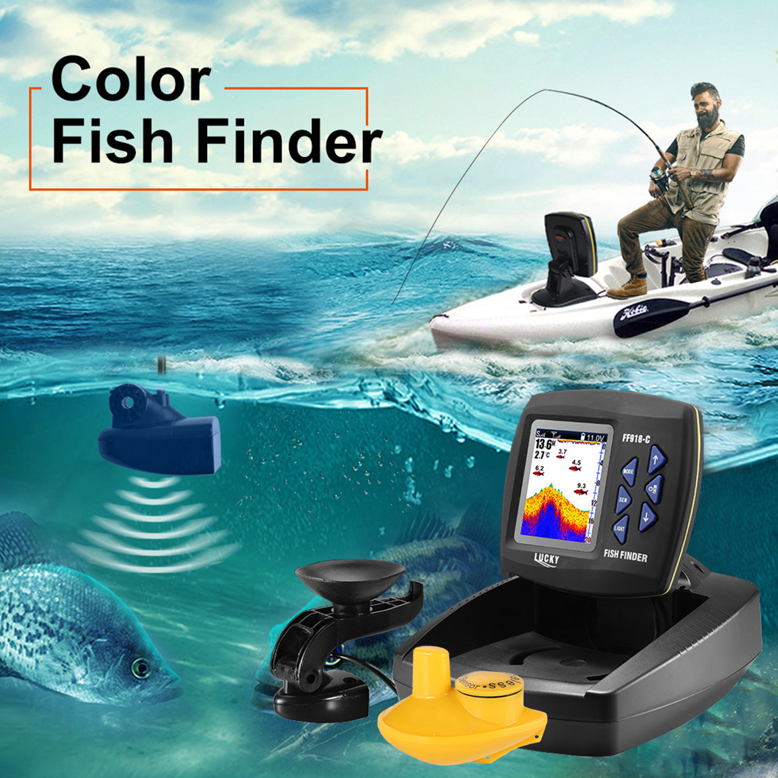 Portable Fish Finder Wireless  - Fishing Boat Depth Finder avis et prix