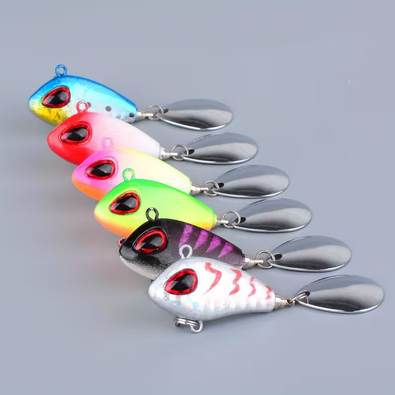 5/6pcs Mini VIB With Spoon Fis - Fishing Lure Crankbait のレビューと価格