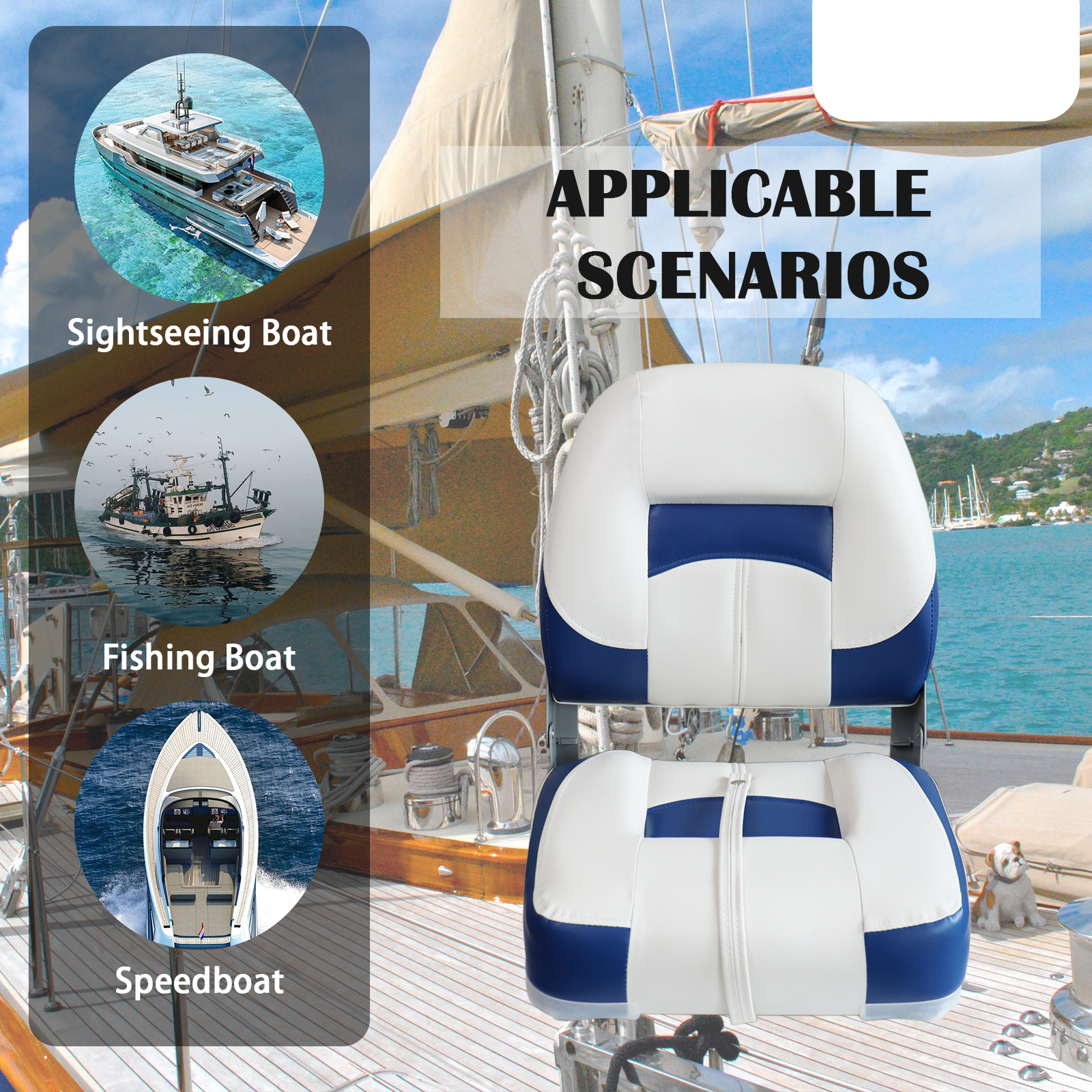 Folding Bass Boat Seats Classi - Fishing Boat Seat avis et prix