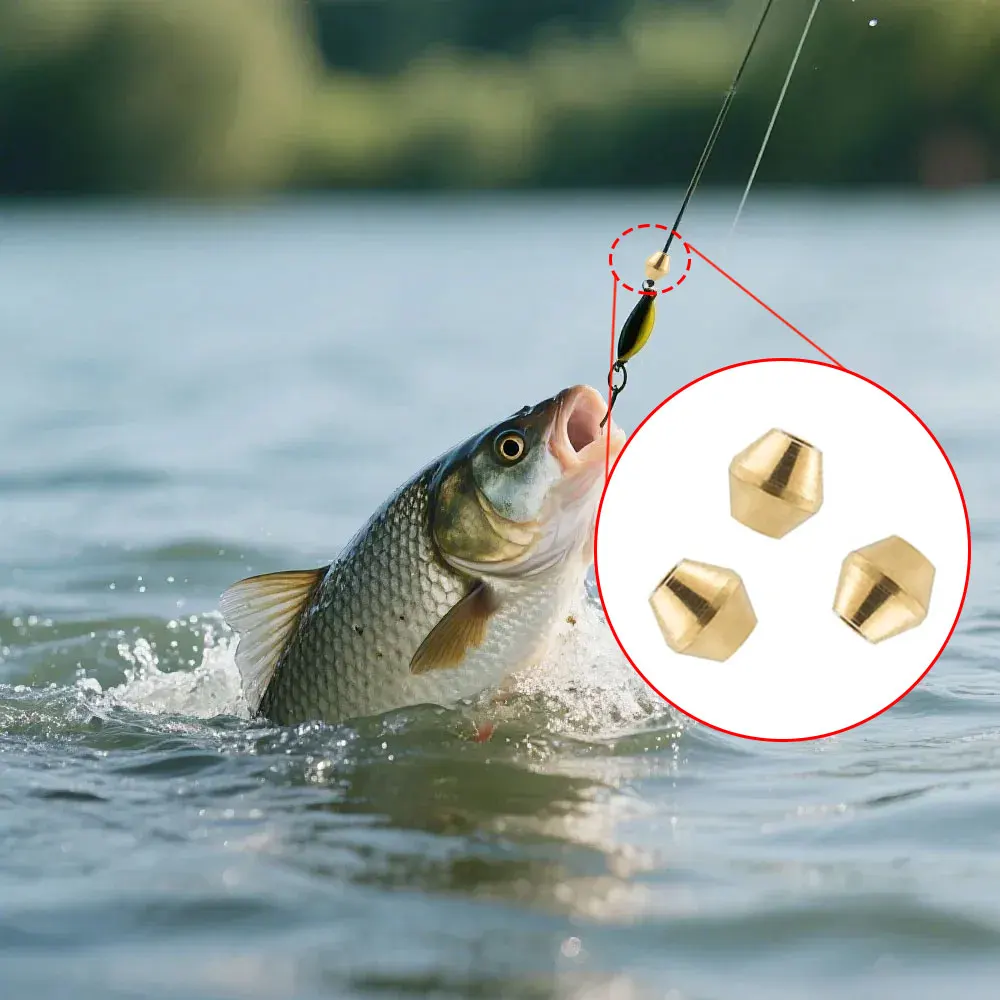 40pcs DIY Lure Brass Fishing B - Fishing Lure Spinner のレビューと価格