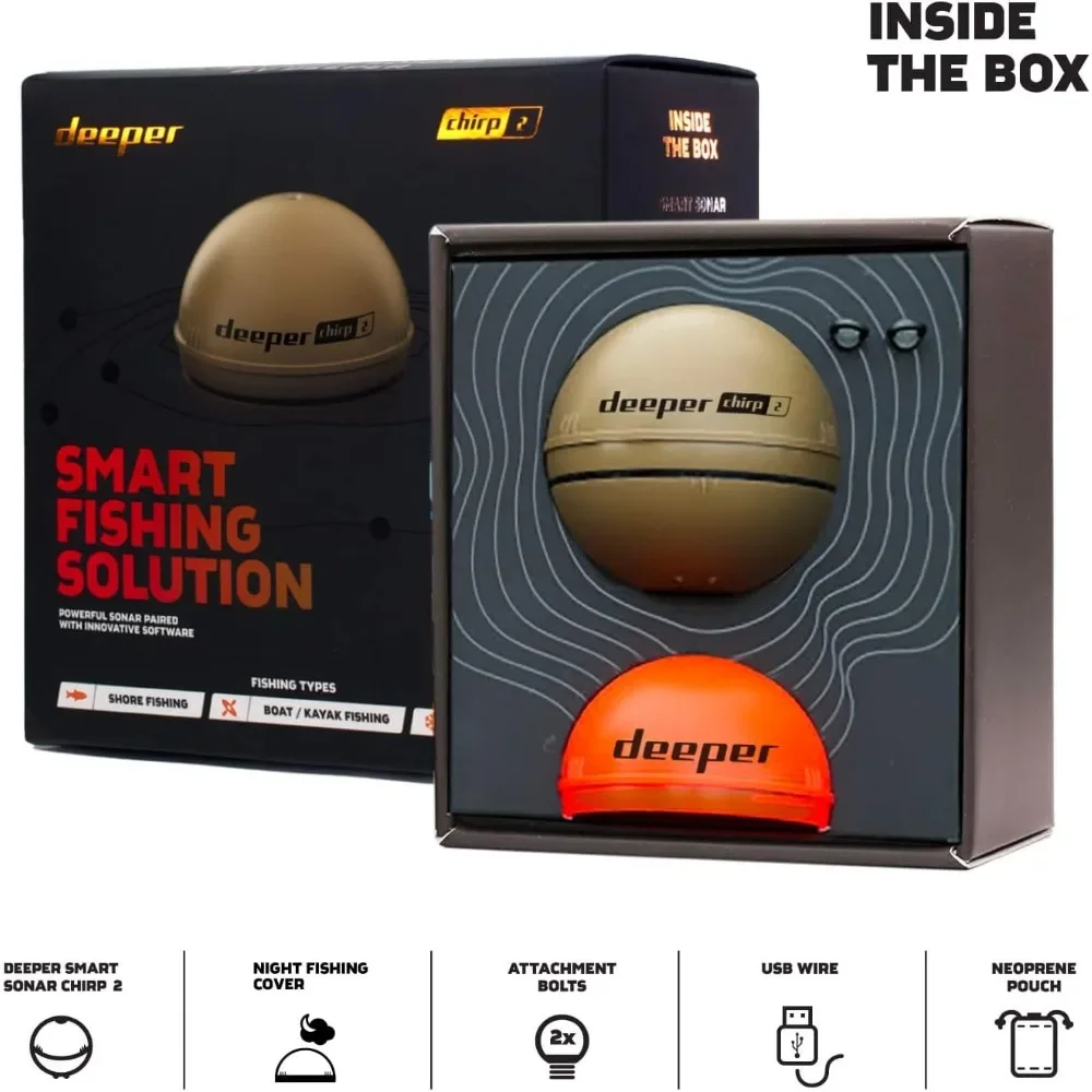 A  Chirp 2 Sonar Fish Finder - - Fishing Boat Depth Finder avis et prix