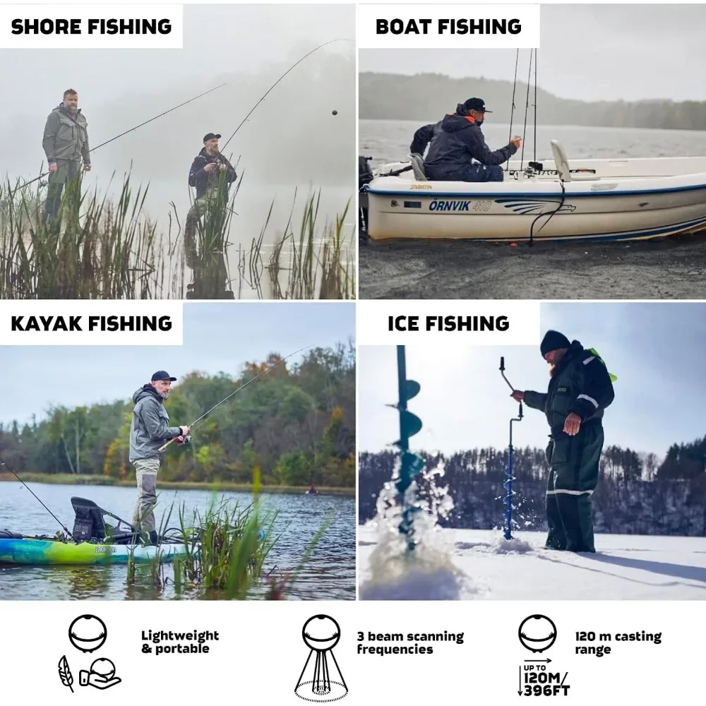 A  Chirp 2 Sonar Fish Finder - - Fishing Boat Depth Finder avis et prix