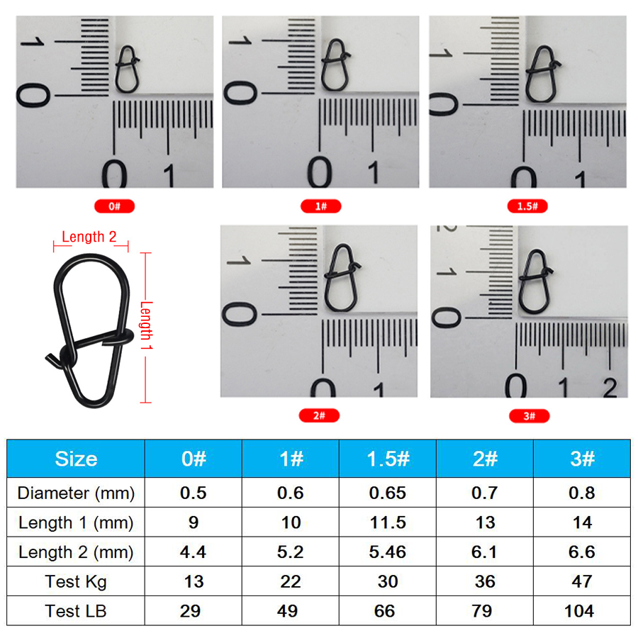 50Pcs Crankbait Snaps Stainles - Fishing Lure Crankbait のレビューと価格