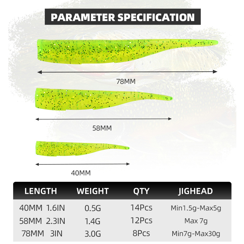 BLUX New Dart Worm Soft Bait 5 - Fishing Lure Soft Plastic のレビューと価格
