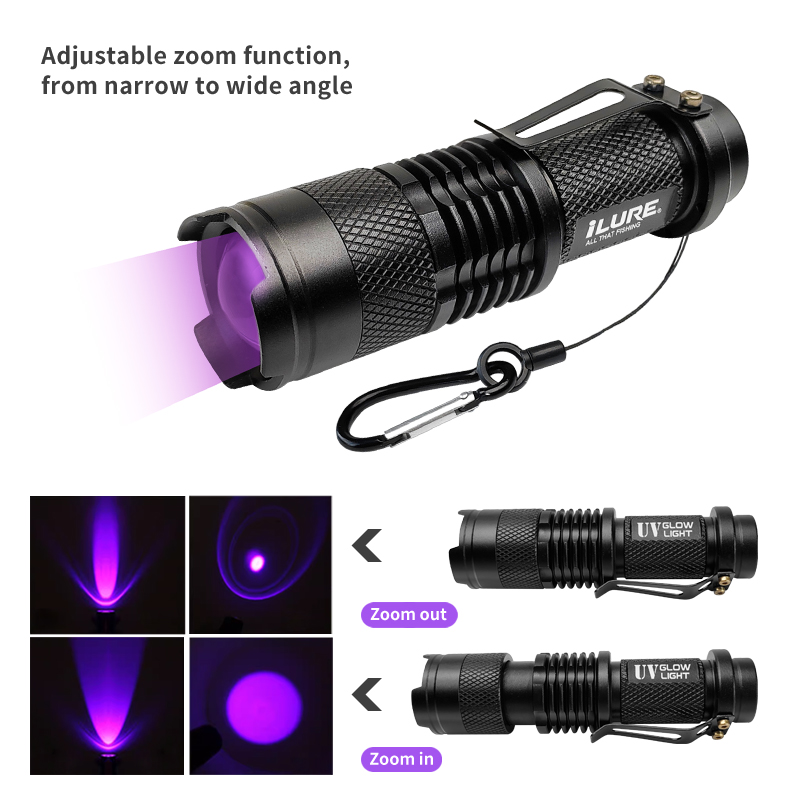 Mini UV Flashlight 395nm Ultra - Fishing Lure Jig のレビューと価格