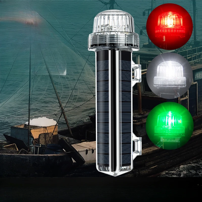 New Solar Ocean Signal Light N - Fishing Boat Navigation Light avis et prix