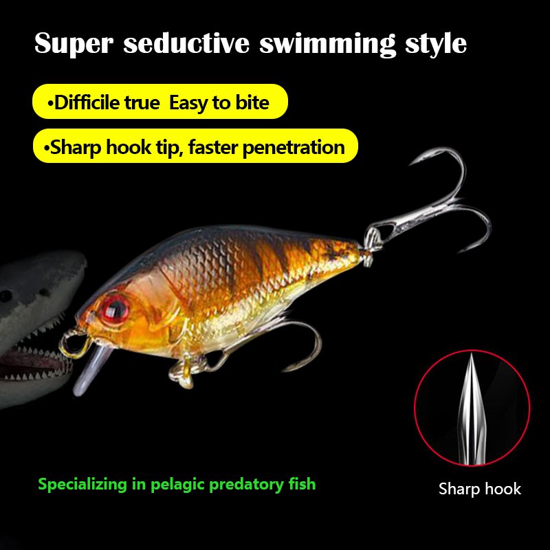 3D Eyes 7.5cm 10.2g Hard VIB L - Fishing Lure Crankbait のレビューと価格