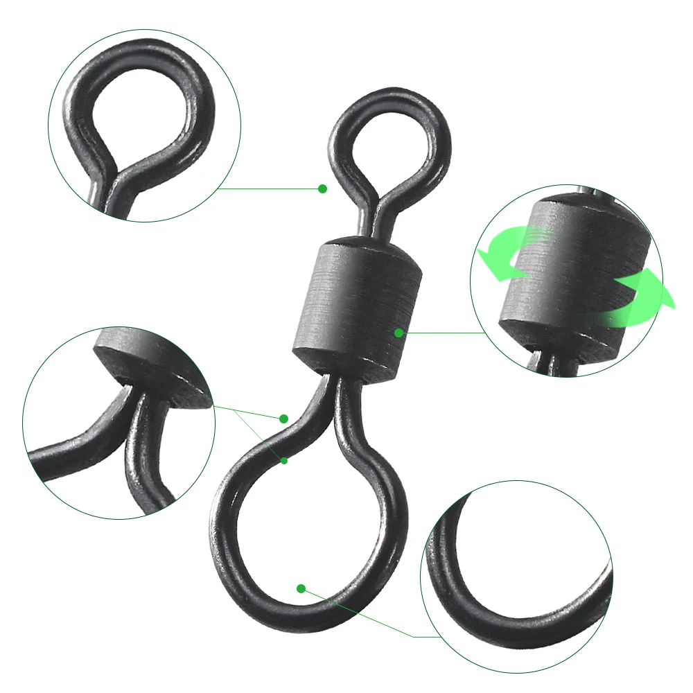 100pcs Carp Fishing Swivel Big - Fishing Lure Accessories のレビューと価格