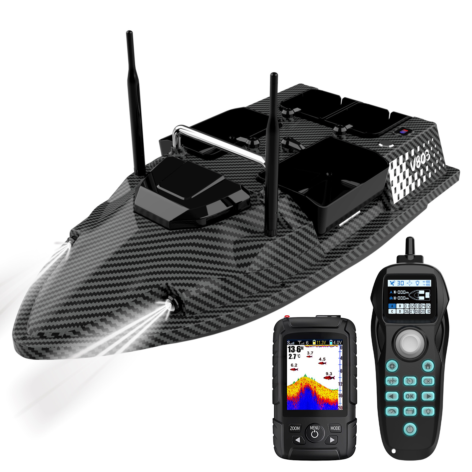 V803Pro GPS Enabled Remote Con - Fishing Boat Gps avis et prix