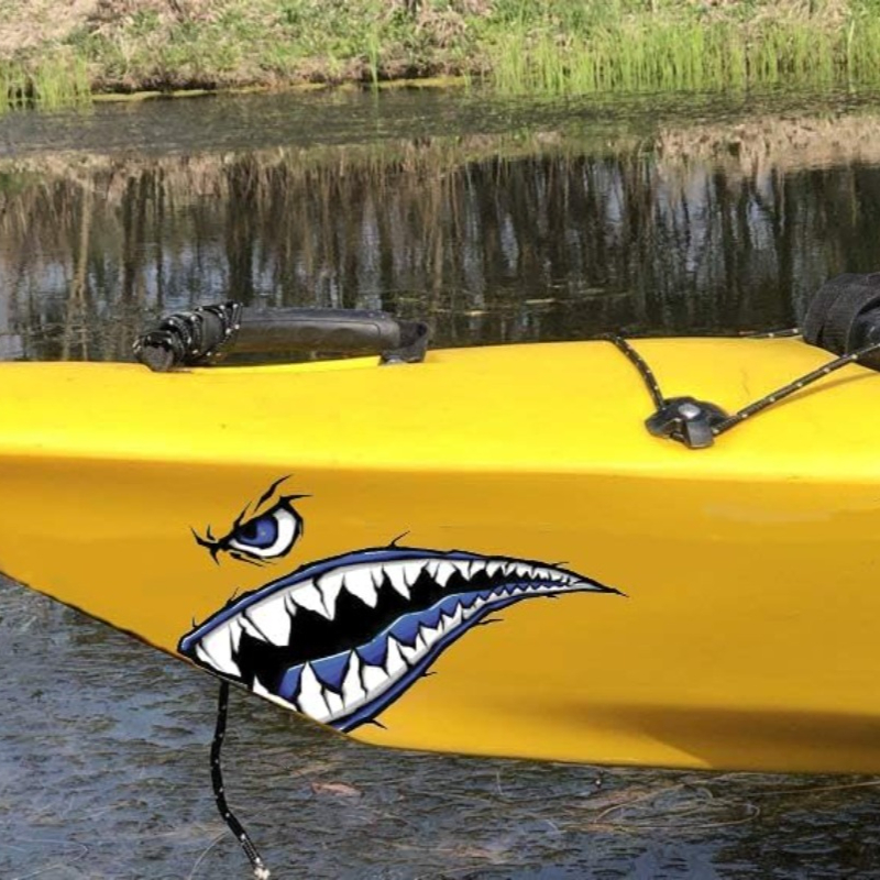 2PCS Shark Teeth Mouth Boat St - Fishing Boat Trailer avis et prix