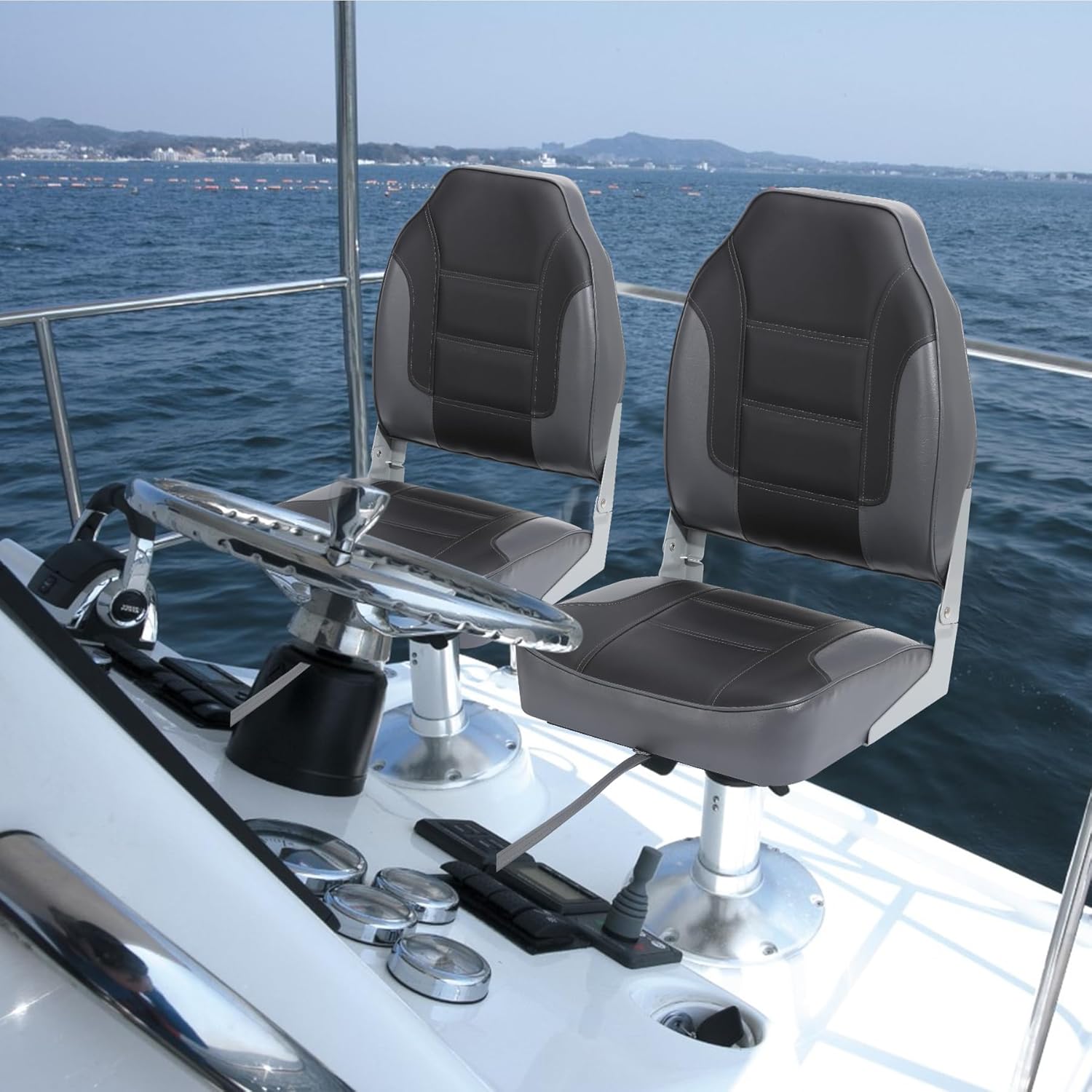 2 Pack Folding Boat Seats, Hig - Fishing Boat Seat avis et prix